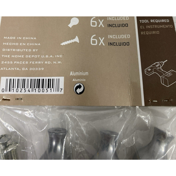 Lot of 12 Contempo Satin Nickel Cabinet Drawer Pulls Knobs Handles 13/16 " New - Picture 5 of 5